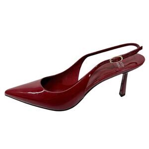 JEFFREY CAMPBELL Size 9.5 Gambol Slingback Pointed Toe Pump In Cherry Red Patent